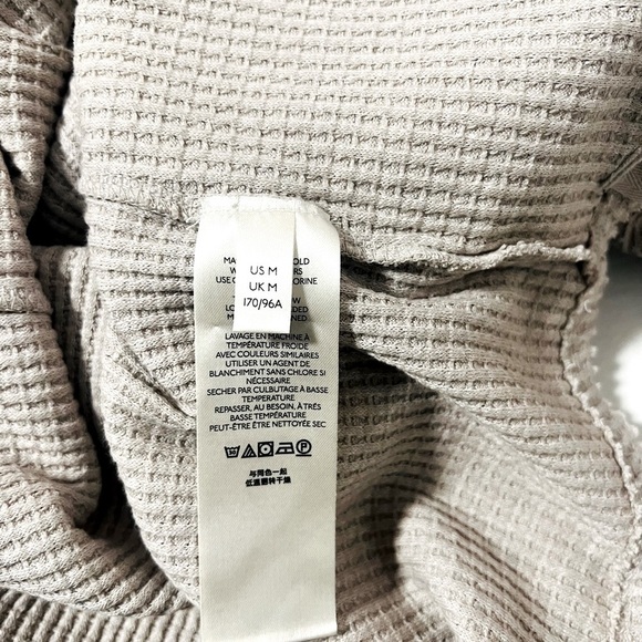 Free People We The Free Castillo Henley Medium Long Sleeve Women Patch Work EUC - Picture 9 of 12